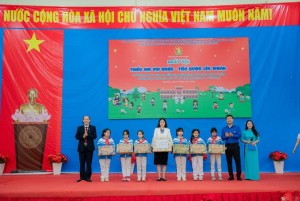 Sôi nổi Ngày hội “Thiếu nhi Vui khỏe - Tiến bước lên Đoàn” tại Trường Tiểu học Hà Nội – Điện Biên Phủ
