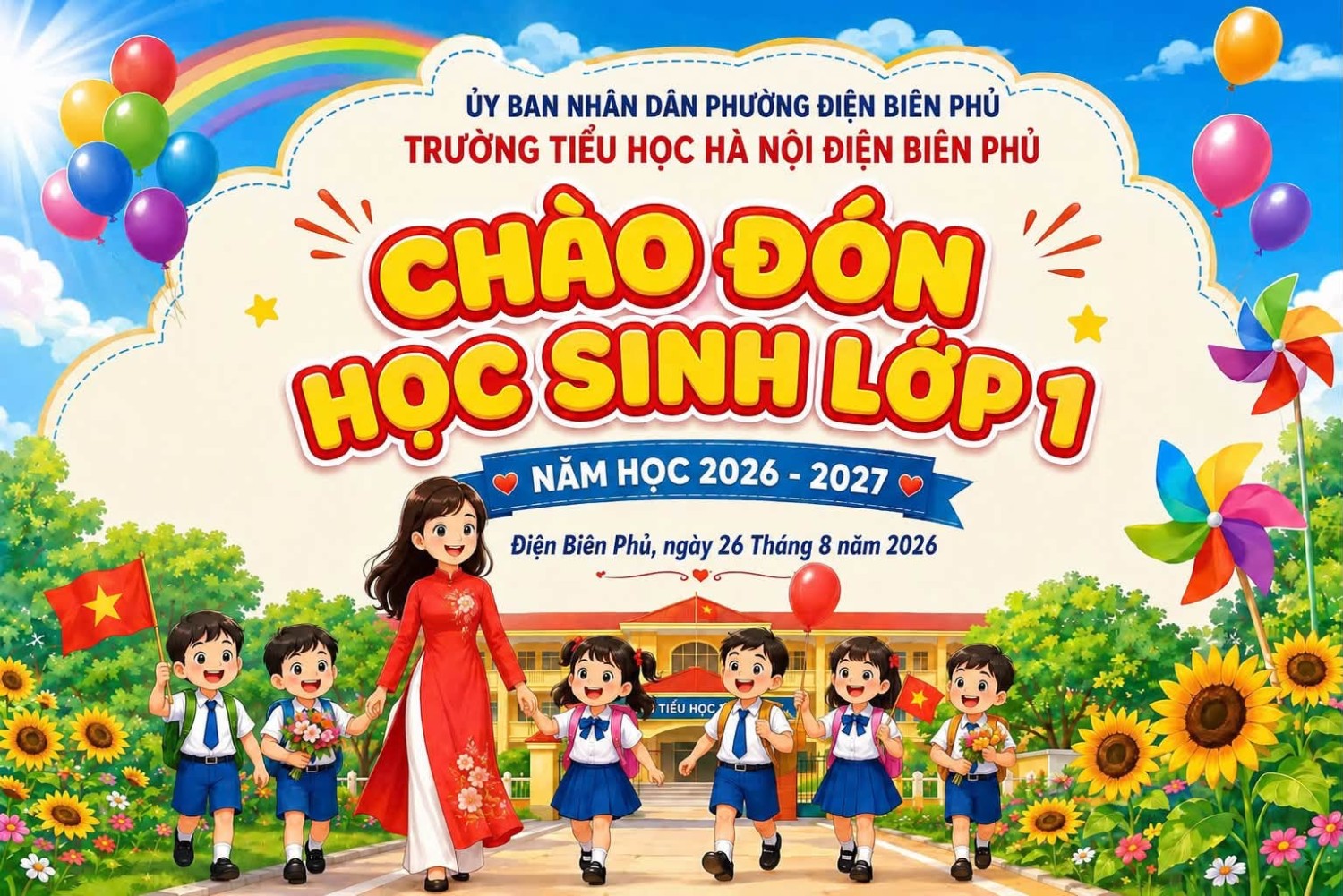 CHÀO ĐÓN HỌC SINH LỚP 1 – KHỞI ĐẦU MỘT HÀNH TRÌNH MỚI